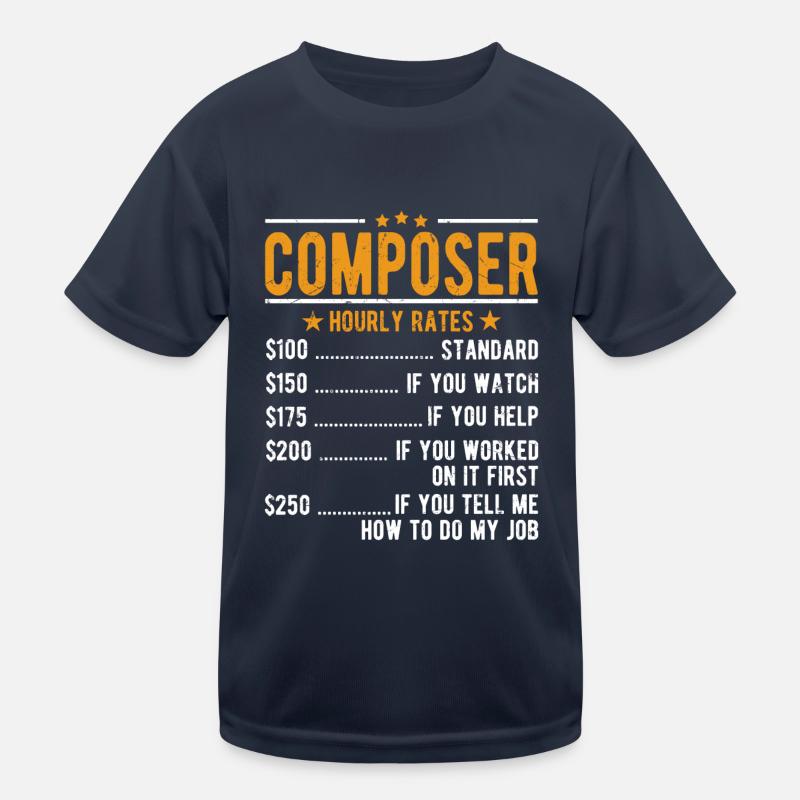 Composer Hourly wage Kids Functional T-Shirt