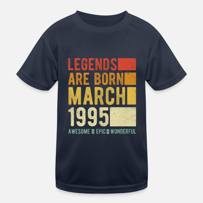 Geburtstag März 1995 Kinder Funktions-T-Shirt