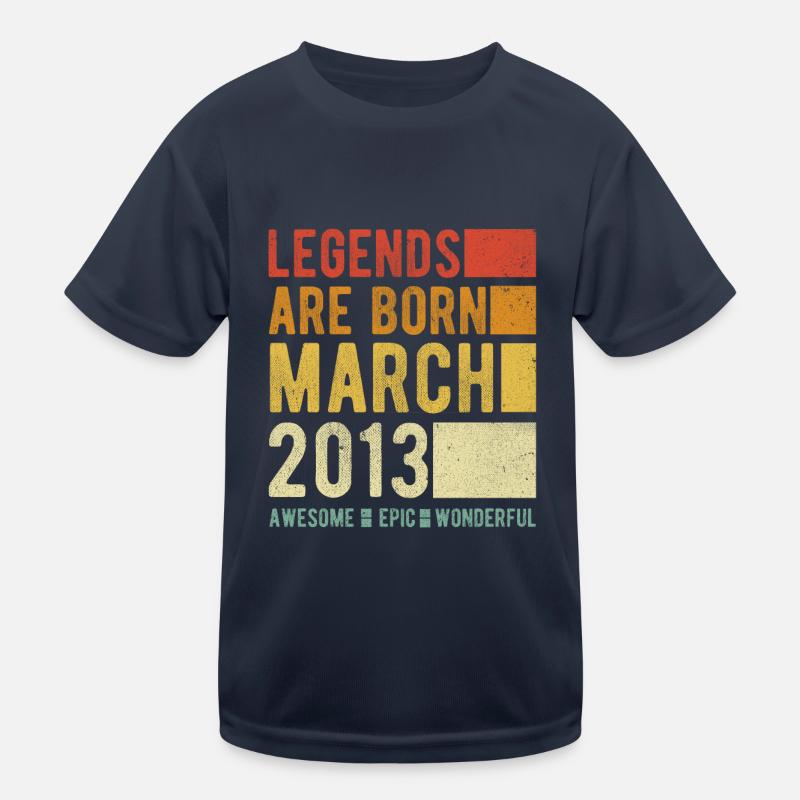 Geburtstag März 2013 Kinder Funktions-T-Shirt