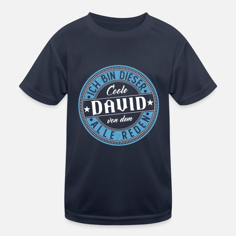David Geschenkidee Geschenk Geburtstag Kinder Funktions-T-Shirt