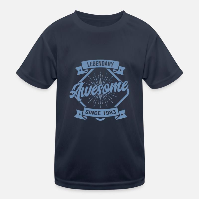Legendary since Awesome since 1983 Birthday Legend Kids Functional T-Shirt