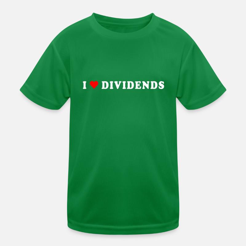 Dividendes J’aime Dividendes J’aime Actions Marché boursier T-shirt sport Enfant