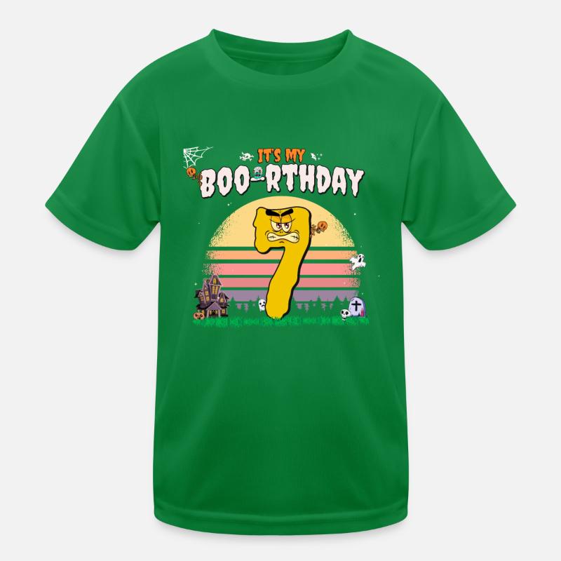 C’est mon Boo-rthday, drôle Halloween 7 ans T-shirt sport Enfant