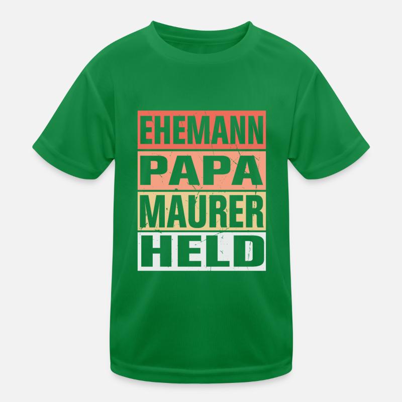 Maurer Vater Ehemann Held Kinder Funktions-T-Shirt