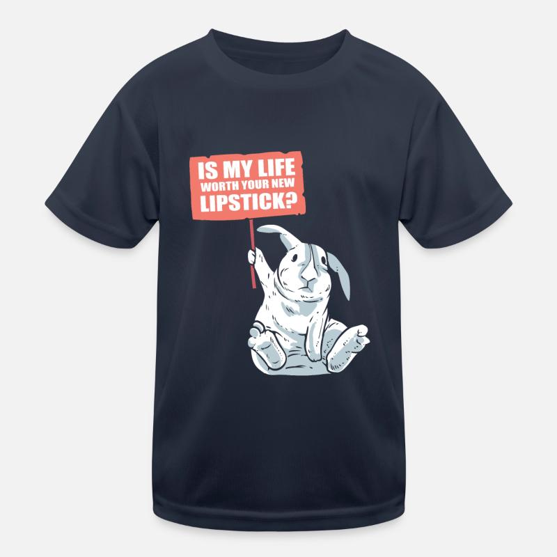 Rabbit and lipstick conservationists Kids Functional T-Shirt