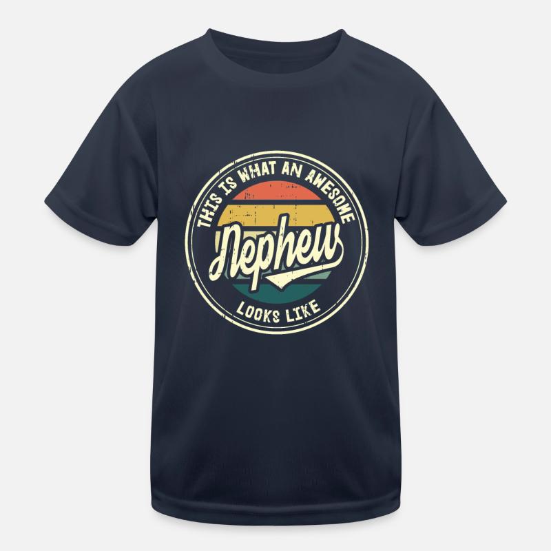 Bester Neffe der Welt Retro Geschenk Kinder Funktions-T-Shirt