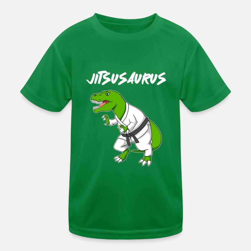 Kampfsport Kampfkunst Jitsuosaurus Jiu Jitsu Kinder Funktions-T-Shirt