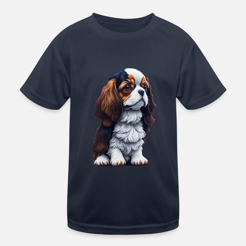 Cavalier King Charles Spaniel Chien Chiot T-shirt sport Enfant
