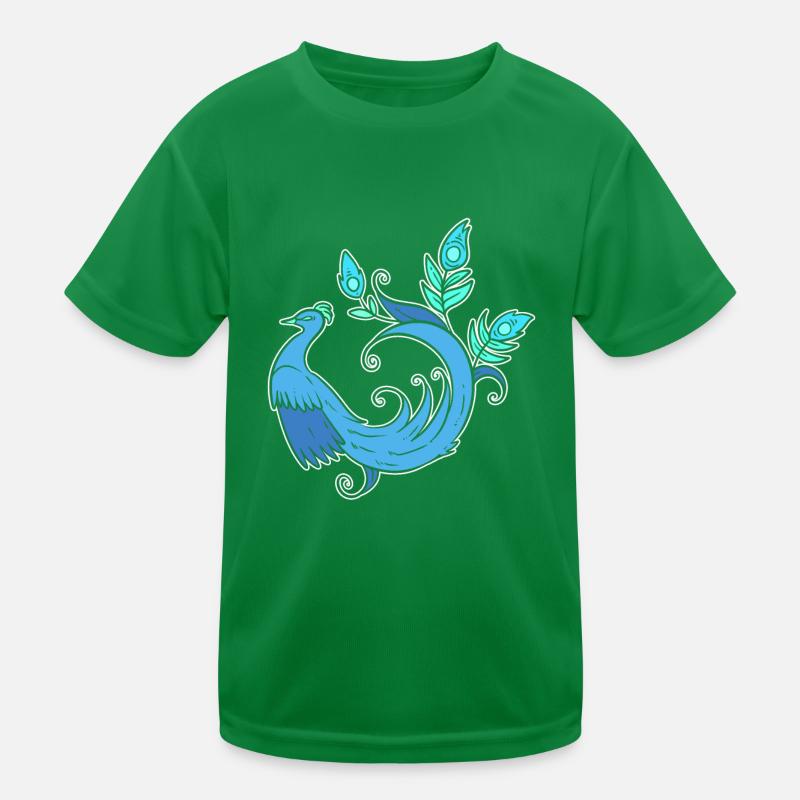 Beautiful peacock zookeeper Kids Functional T-Shirt