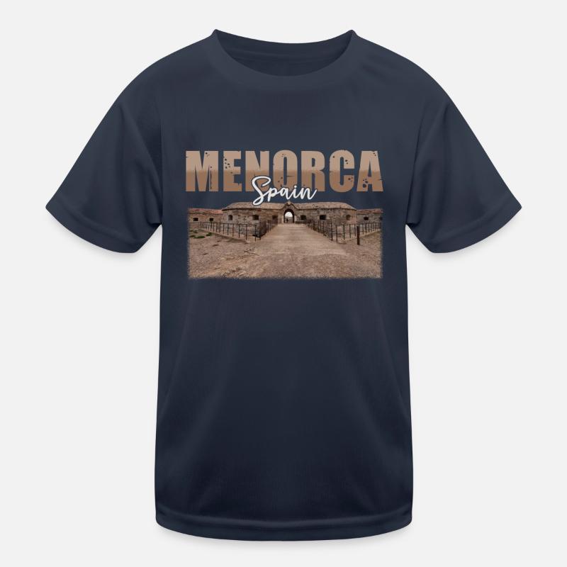 Menorca Spain Souvenir Kids Functional T-Shirt