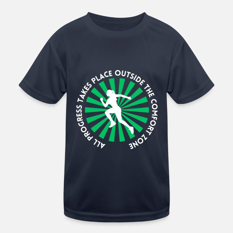 Le progrès se fait en dehors de la zone de confort T-shirt sport Enfant