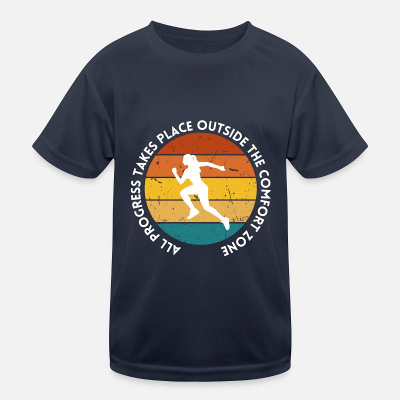 Le progrès se fait en dehors de la zone de confort T-shirt sport Enfant