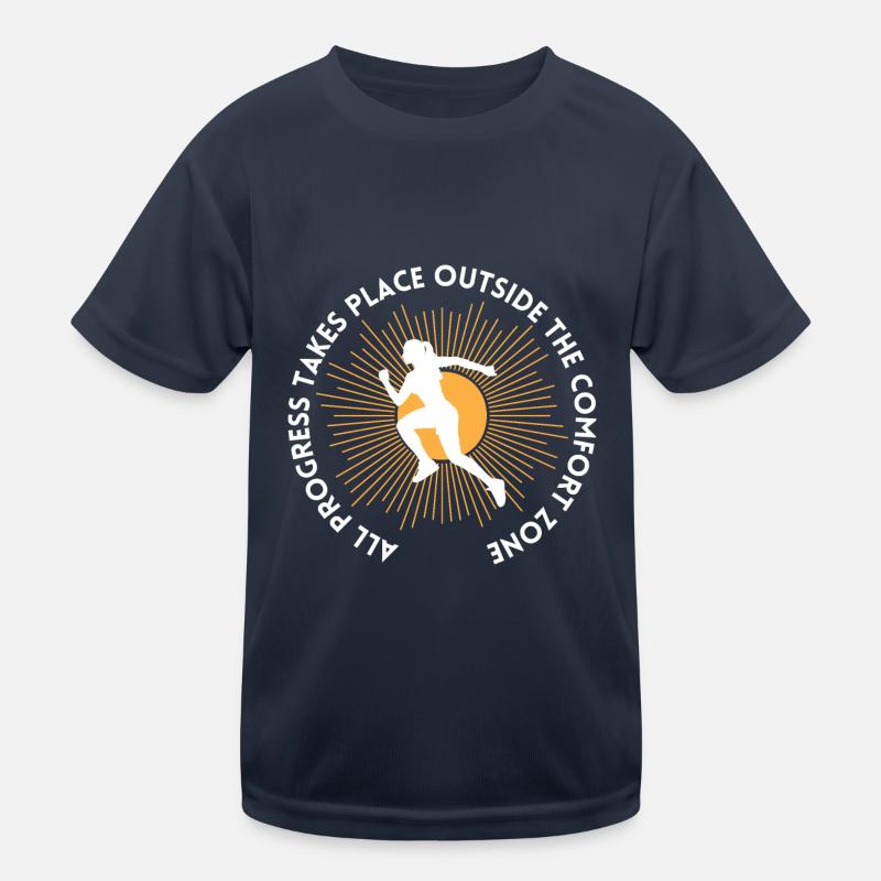 Le progrès se fait en dehors de la zone de confort T-shirt sport Enfant