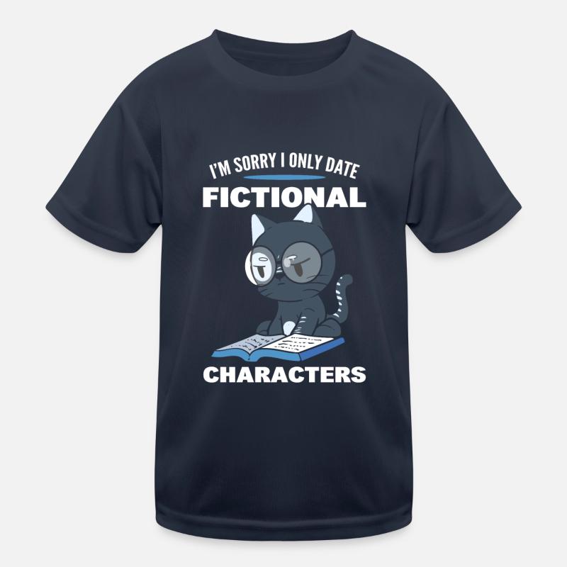 Cat Reading Book Reader Kids Functional T-Shirt