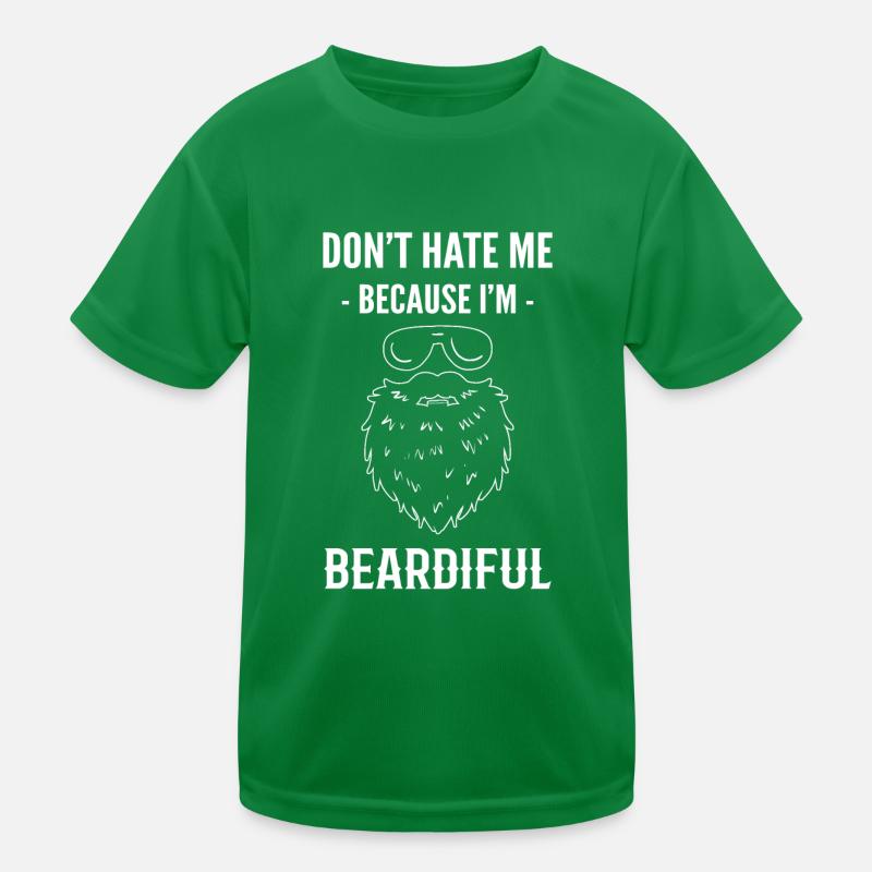 Don't Hate Me Because I'm Beardiful Barber Kids Functional T-Shirt