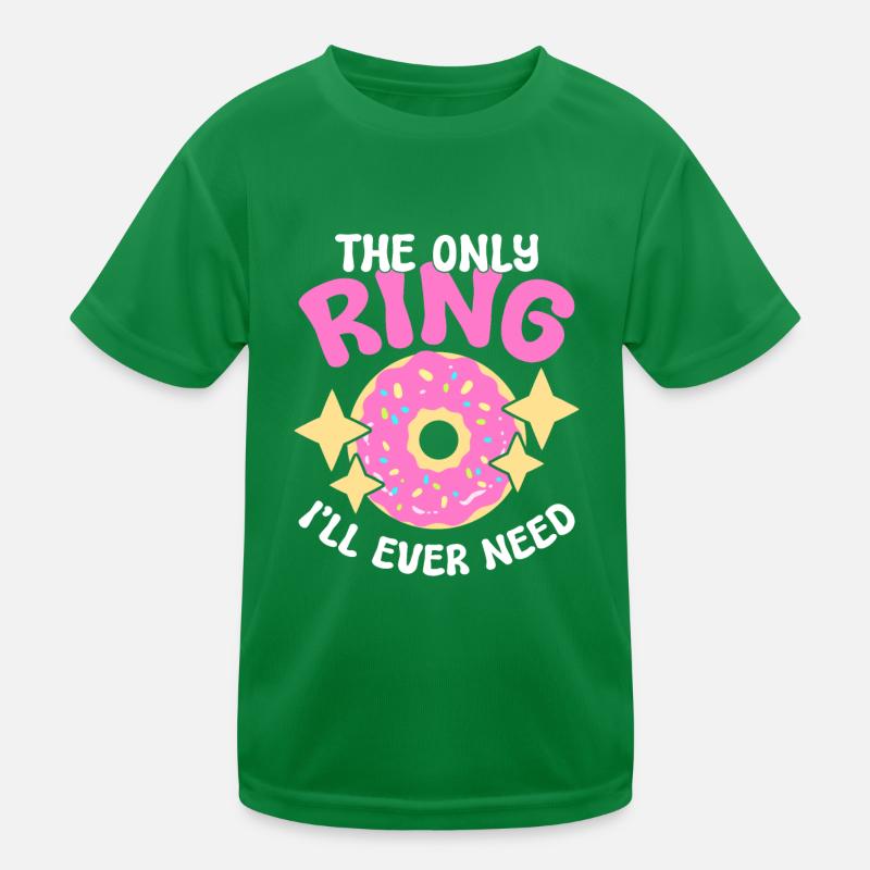 Donut Lover Funny and Single Kids Functional T-Shirt