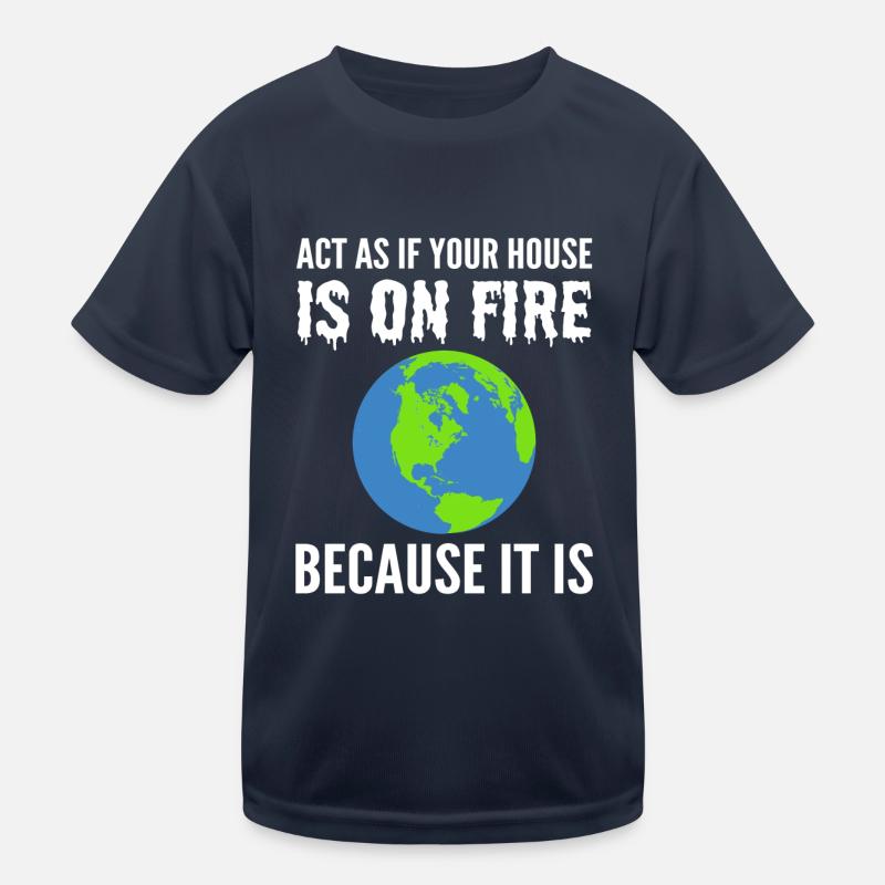 The Global Warming Eco-Activist Kids Functional T-Shirt