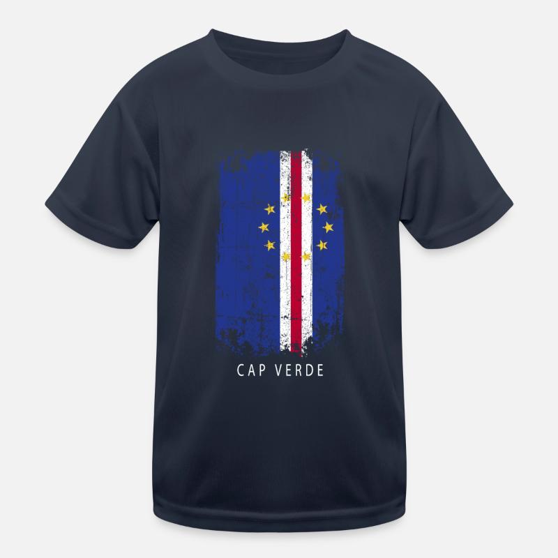 Souvenir avec le drapeau du pays du Cap-Vert T-shirt sport Enfant