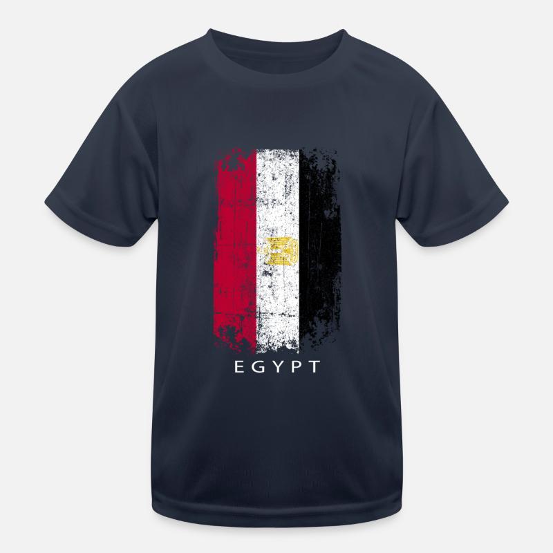 Souvenir avec le drapeau du pays de l’Egypte T-shirt sport Enfant
