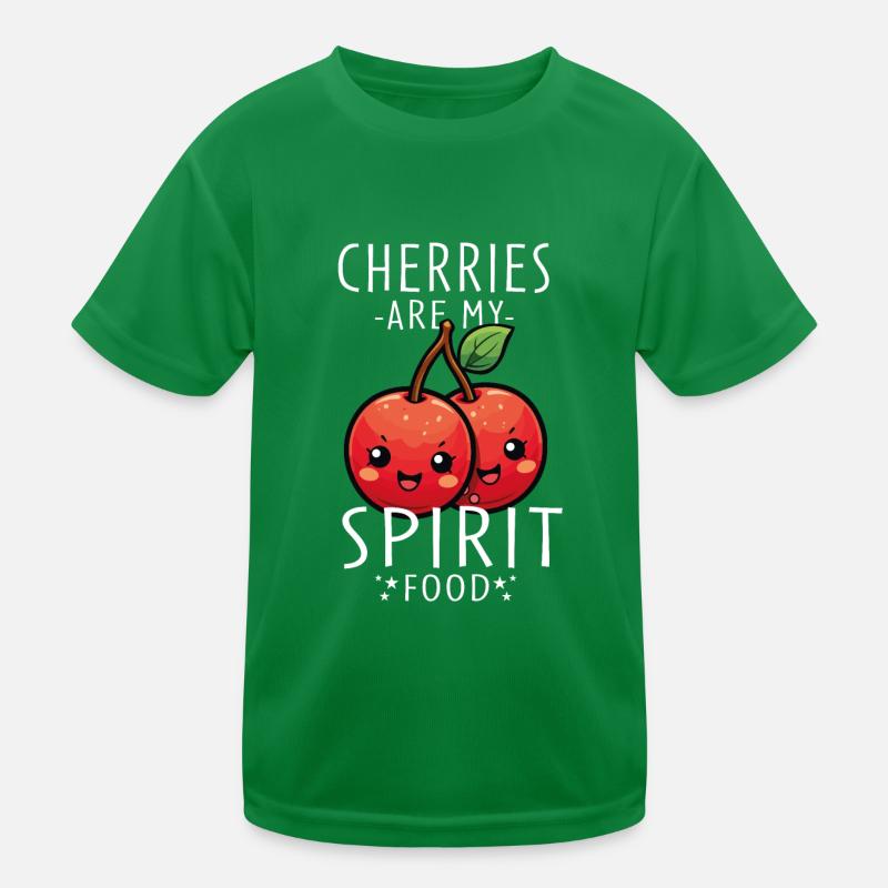 Cherries Kawaii Kids Functional T-Shirt