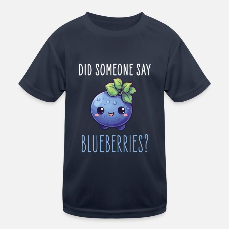 Blaubeere Kawaii Kinder Funktions-T-Shirt