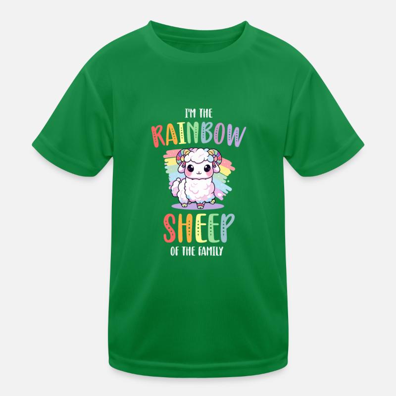 Rainbow Sheep LGBT Lesbian Gay Community Pride T-shirt sport Enfant
