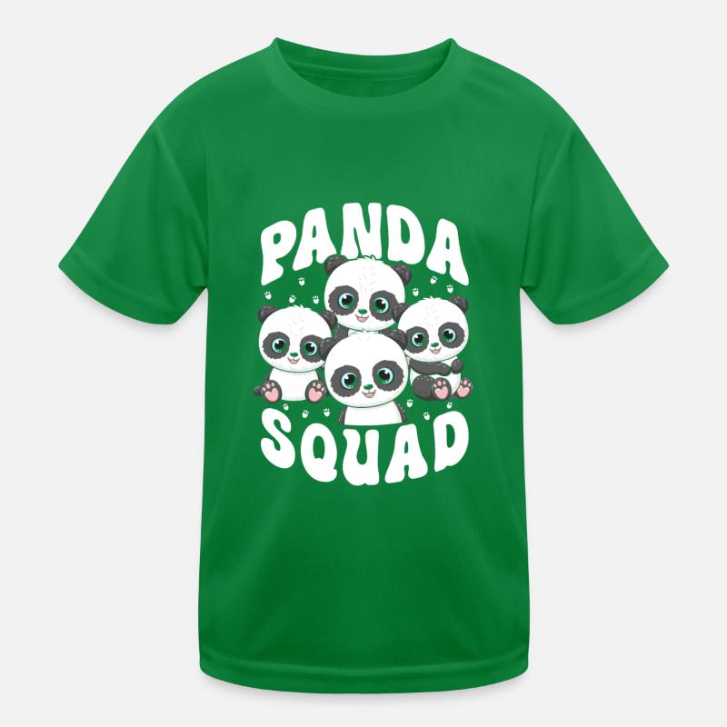 Panda Trupp Kinder Funktions-T-Shirt
