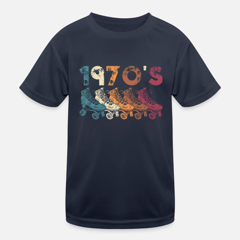 Années 70 Rollerskate Rollerskating T-shirt sport Enfant