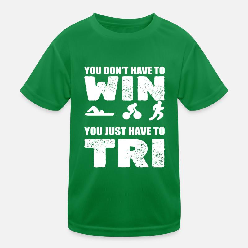 Triathlet Triathlon Kinder Funktions-T-Shirt