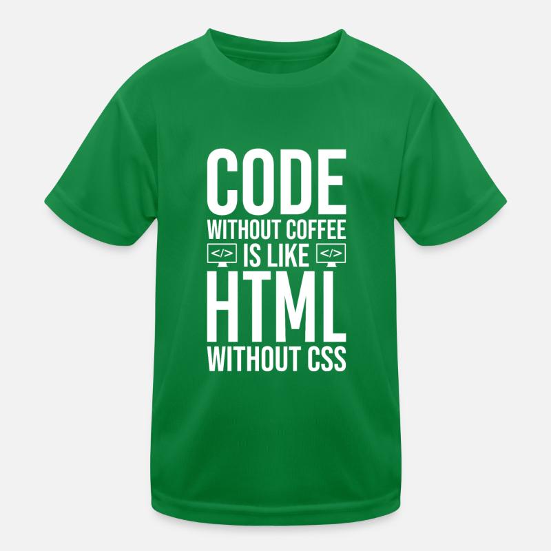 Coder Kaffee Geschenk Kinder Funktions-T-Shirt