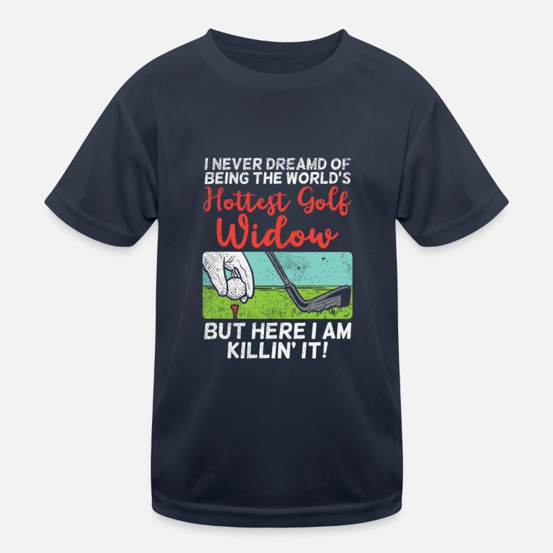 Heißeste Golf-Witwe Kinder Funktions-T-Shirt