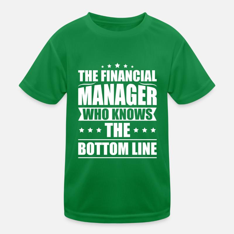 Gift for Finance Manager Kids Functional T-Shirt