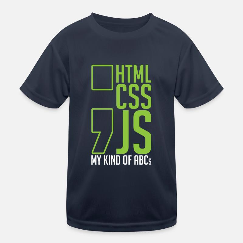 Webentwickler Geschenk Html Css Js Meine Art Von Kinder Funktions-T-Shirt