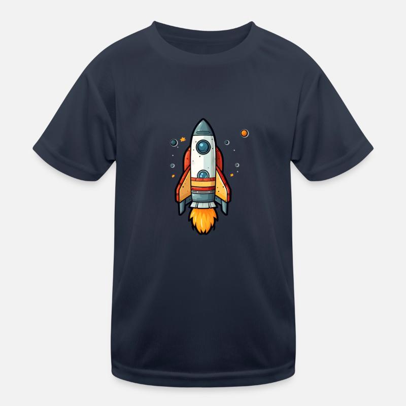 Rakete Kinder Funktions-T-Shirt