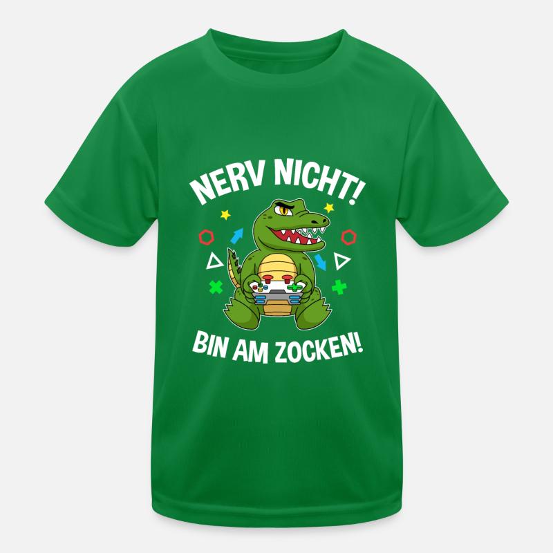 Controller Videospiel Zocker Gamer Computerspiel Kinder Funktions-T-Shirt