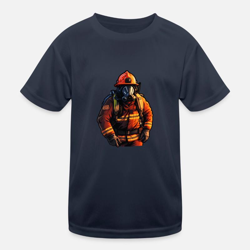 Fireman Kids Functional T-Shirt