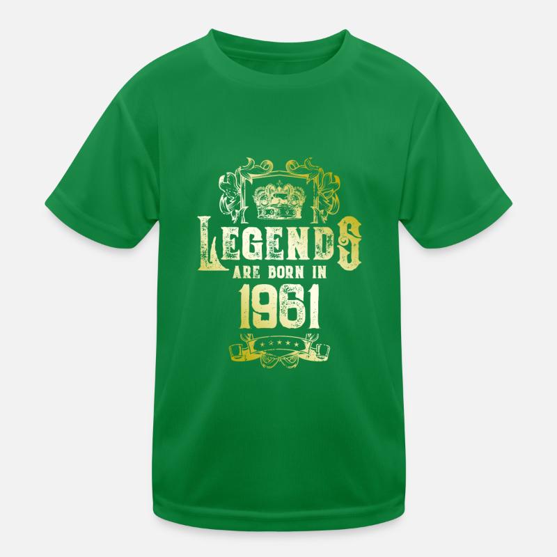 1961 legends geburtstag Kinder Funktions-T-Shirt