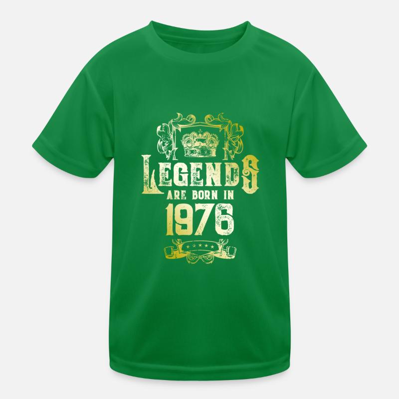 1976 legends geburtstag Kinder Funktions-T-Shirt