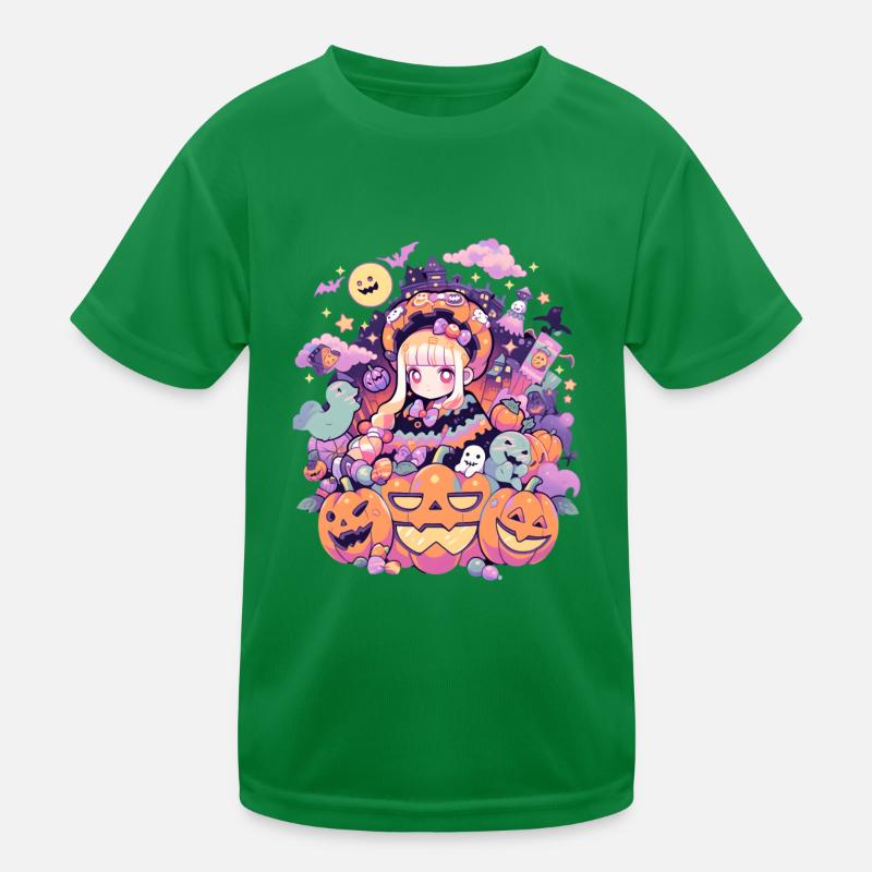 Aesthetics Anime Halloween Kids Functional T-Shirt