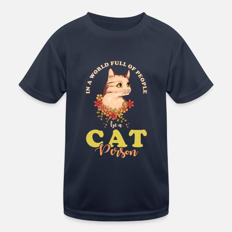 Cat Man Cat Cute Kids Functional T-Shirt