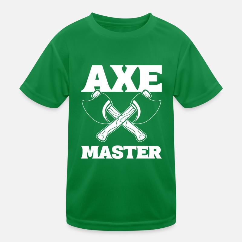 Axe Master Holzarbeiter Kinder Funktions-T-Shirt