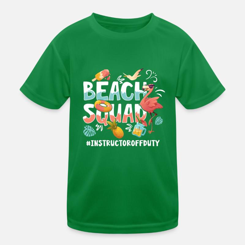 Instruktor Vacation Beach Group Kinder Funktions-T-Shirt