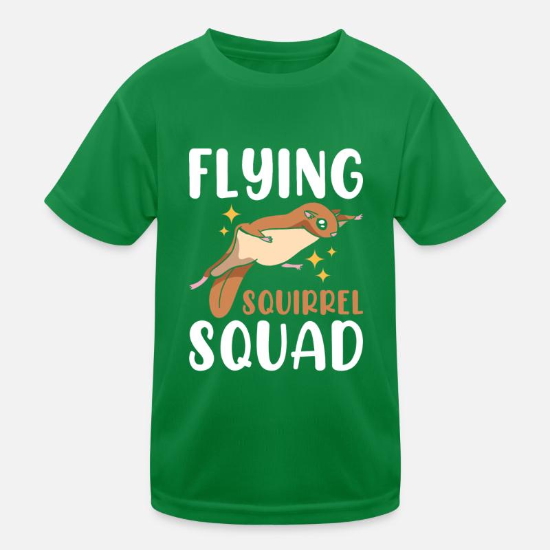 Fliegende Eichhörnchen-Truppe Kinder Funktions-T-Shirt