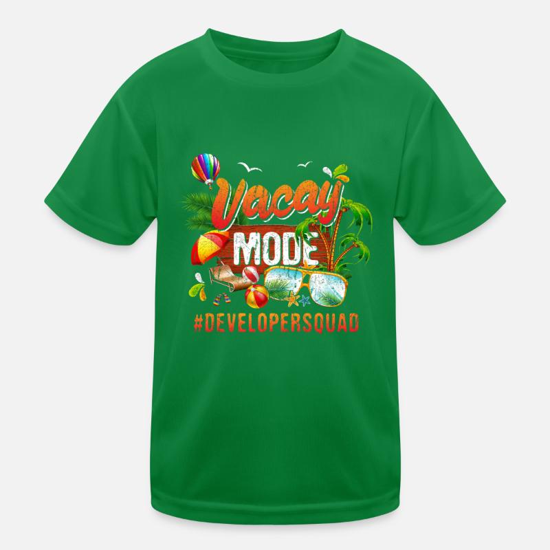 Developer Vacation Group #Developersquad T-shirt sport Enfant