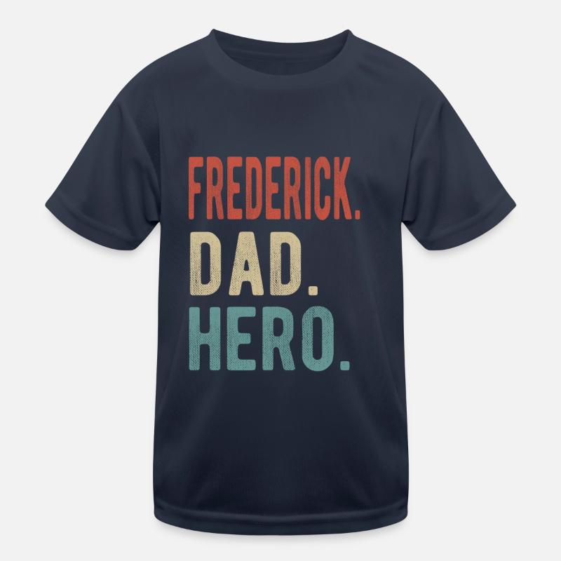 Frederick Papa Held Kinder Funktions-T-Shirt