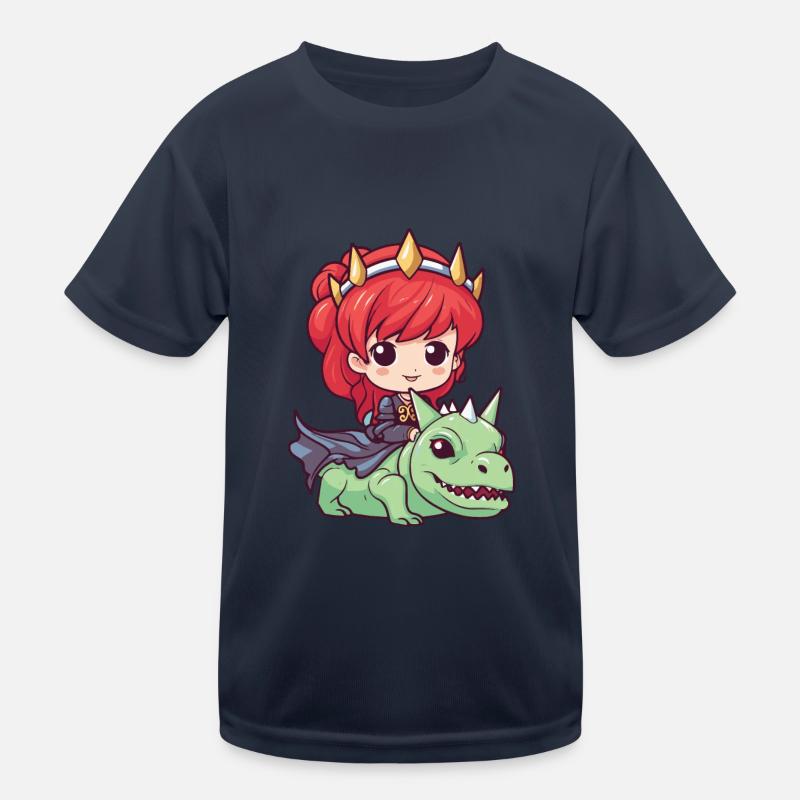 Princesse Dragon Mignon T-shirt sport Enfant