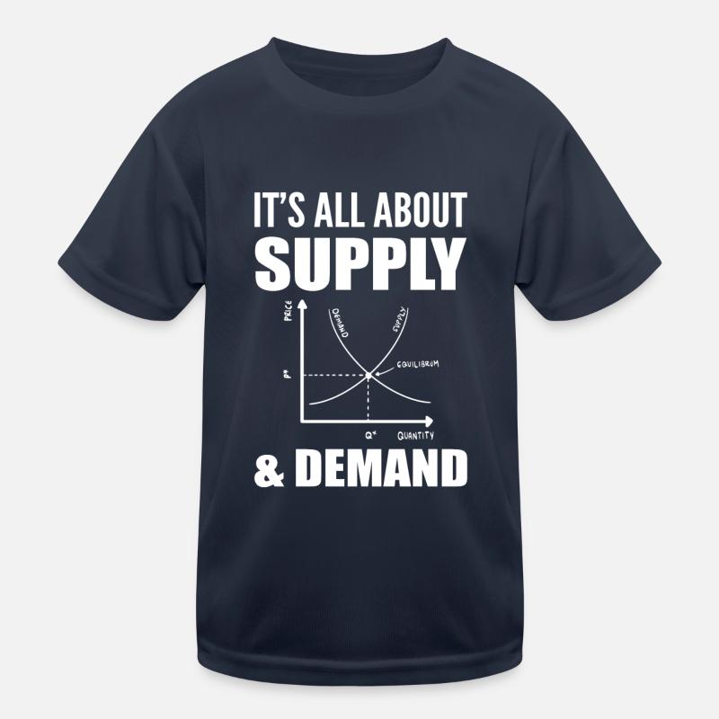 Wirtschaftswirtschaft Humor Statistiker Kinder Funktions-T-Shirt