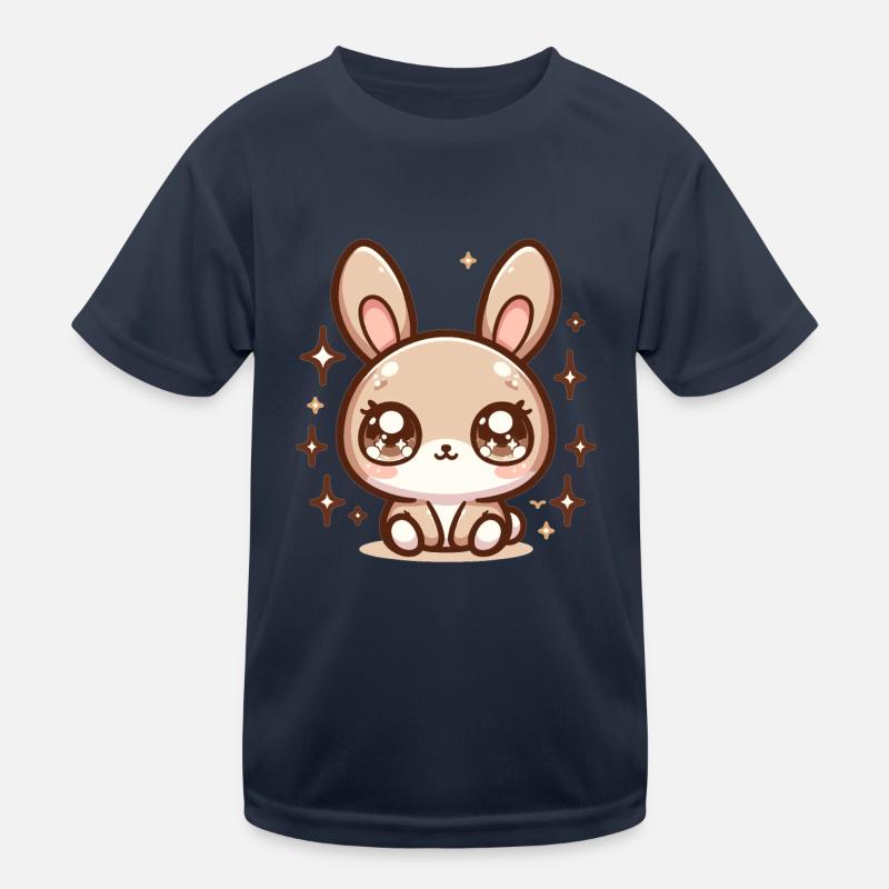Rabbit Bubble Tea Kawaii Kids Functional T-Shirt