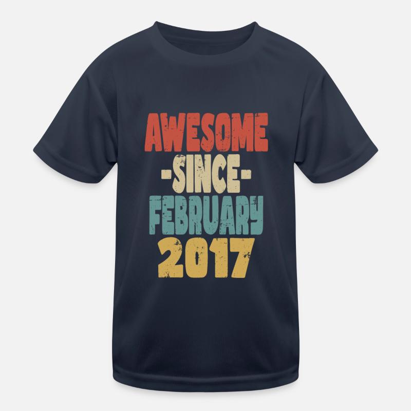 Awesome February 2017 Kids Functional T-Shirt