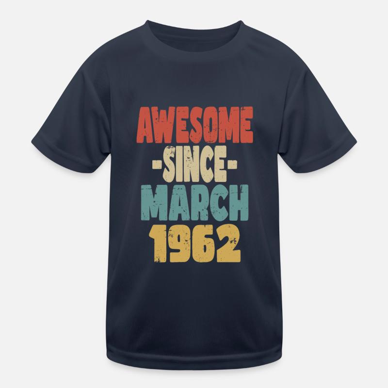Génial mars 1962 T-shirt sport Enfant